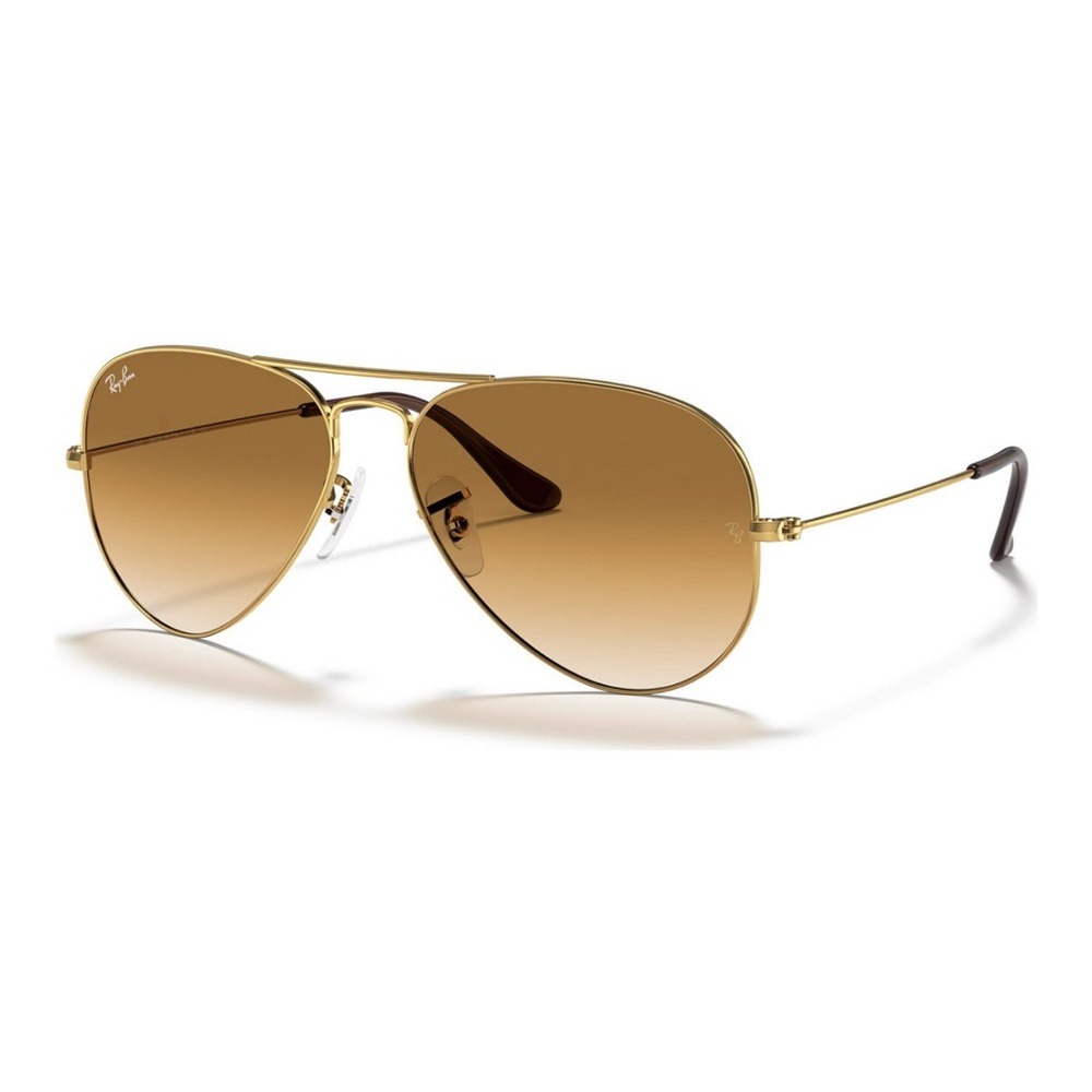 Ray-Ban Gold Aviator Sunglasses RB3025 58mm